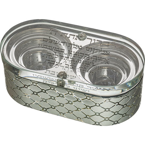 Crystal Travel Candlesticks 10x5 cm