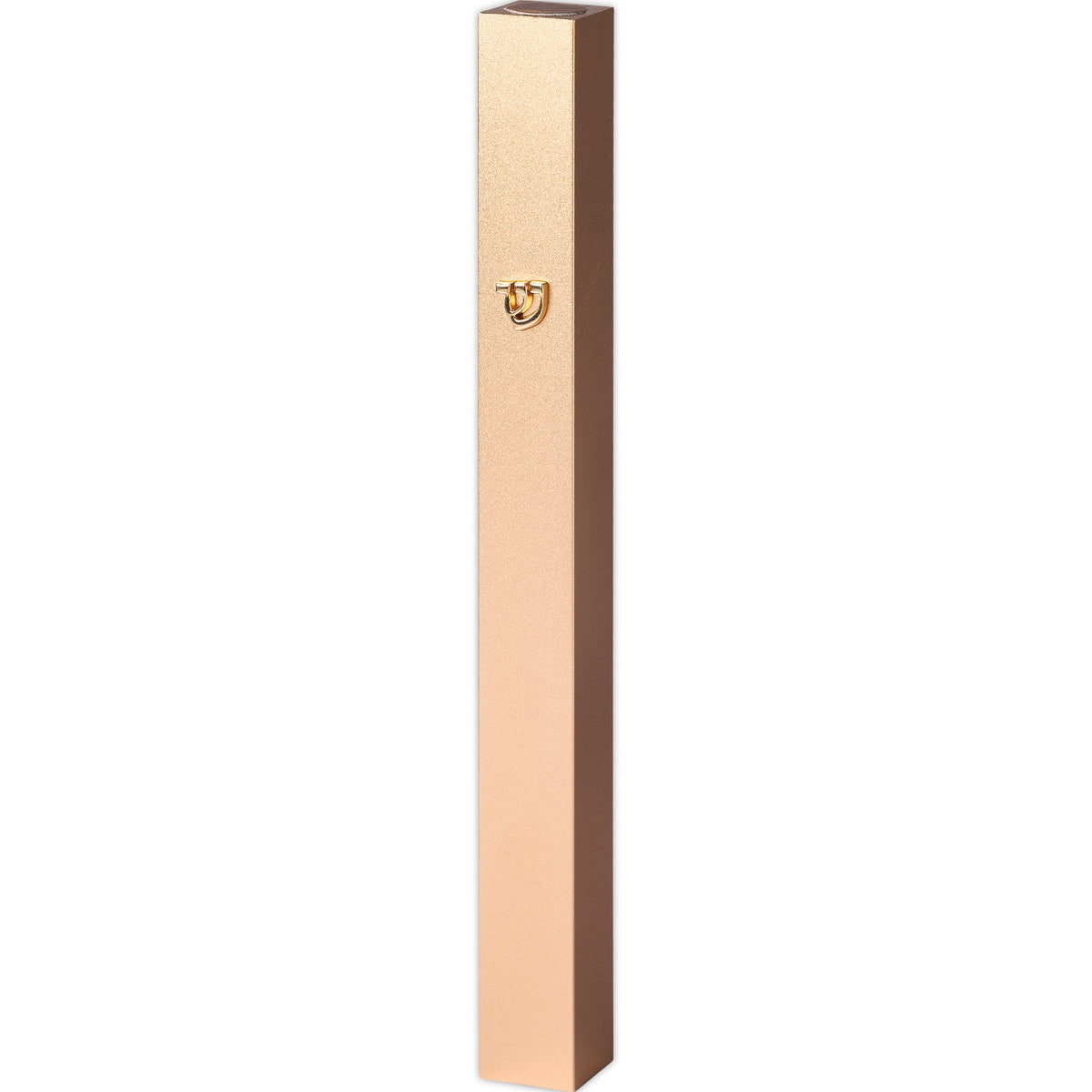 Aluminum Mezuzah 15 Cm - with Metal Shin - Gold