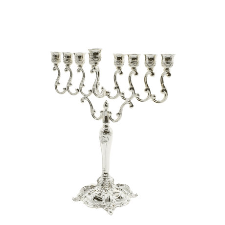 Silver Plated Menorah 38Cm {Holiday-Chanukah-Menorah} Manchester Judaica