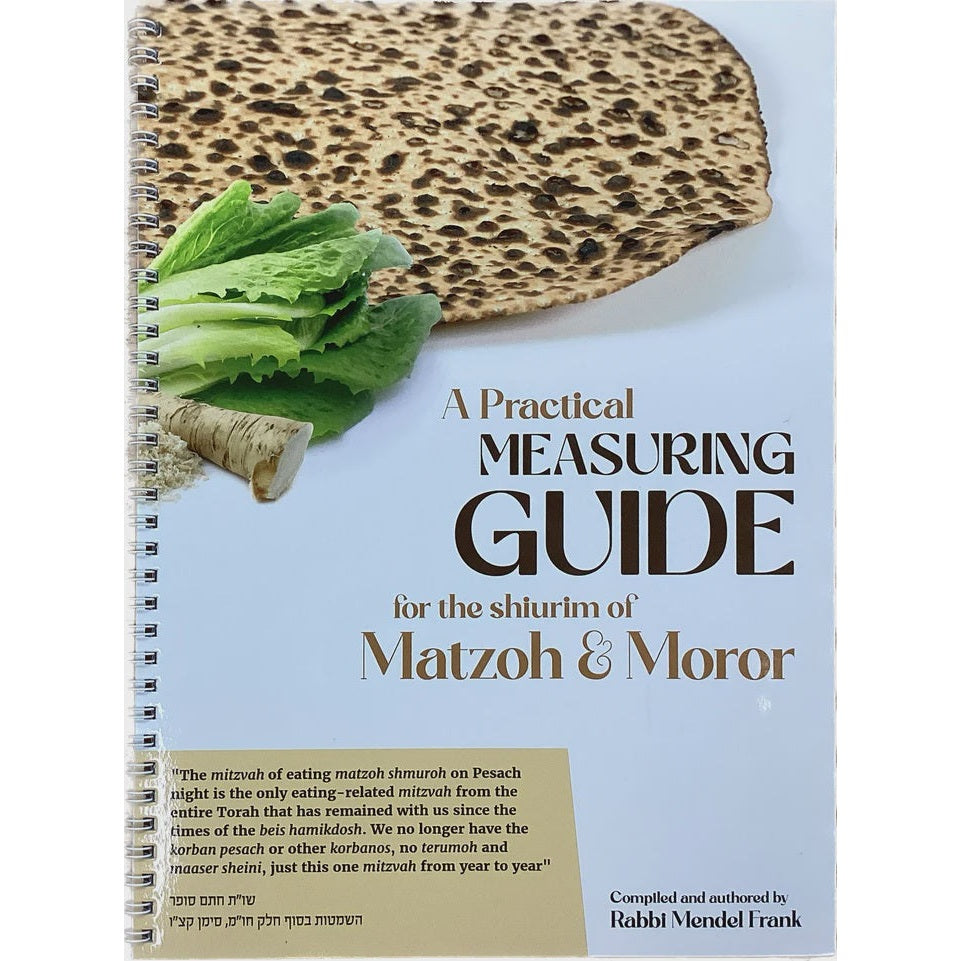 A Practical Measuring Guide for the Shiurim of Matzoh & Moror {Holiday-Pesach-Haggadah} Manchester Judaica