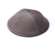 Chai Kippah - Grey Ribbed {Judaica-Clothing-Kappel} Manchester Judaica