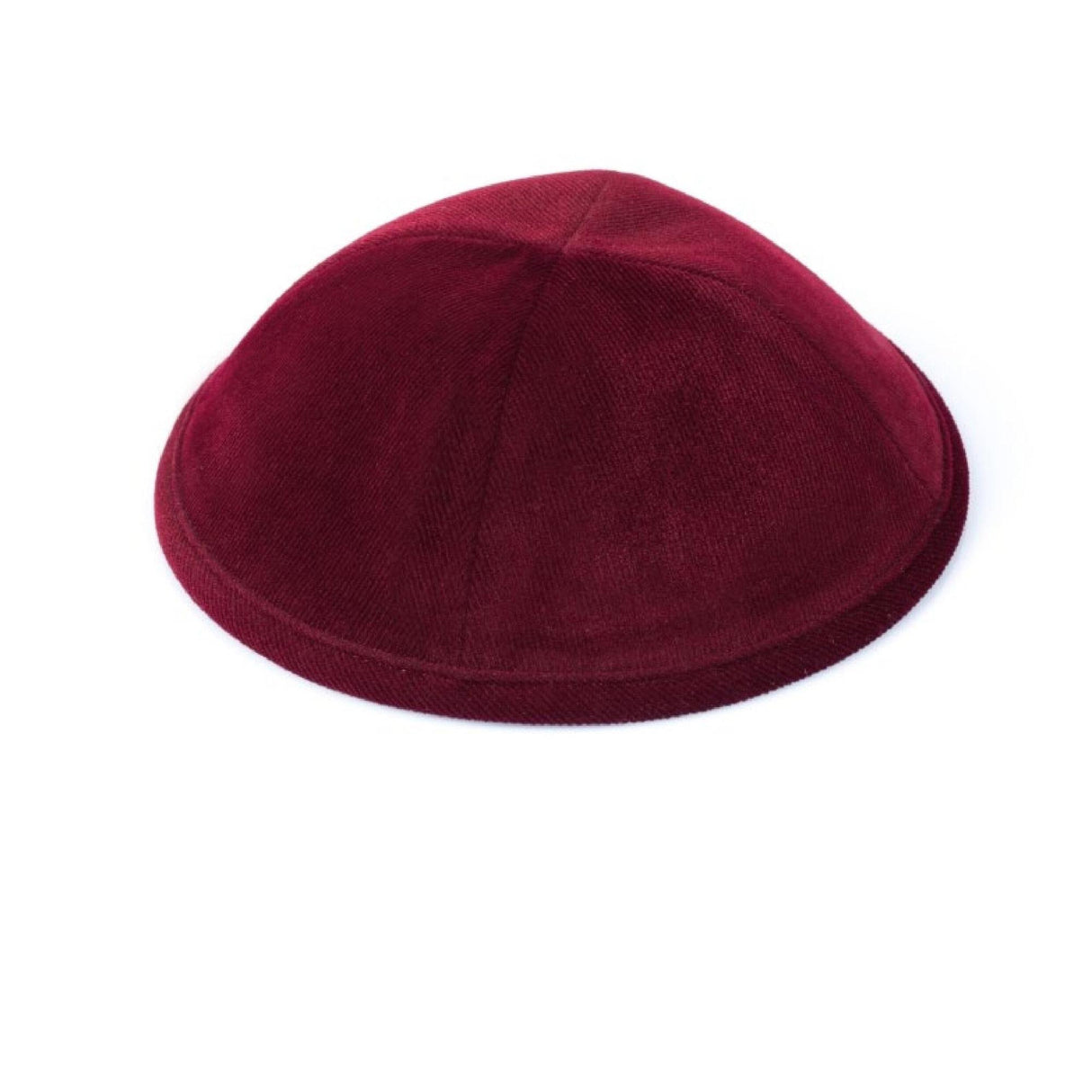 Chai Kippah - Maroon Ribbed {Judaica-Clothing-Kappel} Manchester Judaica
