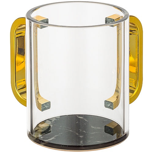 Washing Cup 11 cm - Black Marble {Judaica-Home-Washing Cup} Manchester Judaica