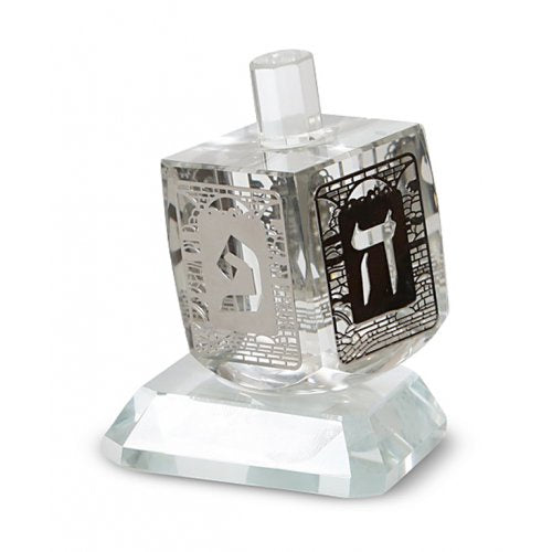 Crystal Dreidal {Holiday-Chanukah-Dreidlech} Manchester Judaica