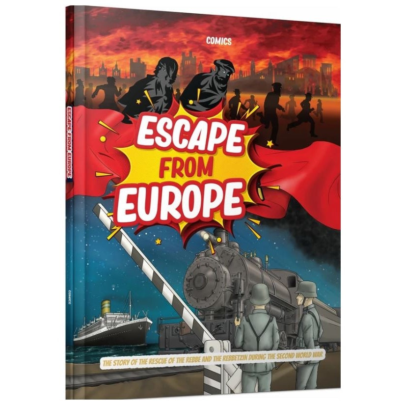 Escape From Europe - (Comic Book) Rescue of the Rebbe {Books-Kids-Comics} Manchester Judaica
