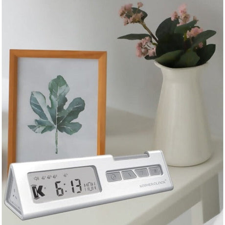 KosherClock™ (Version 3) White {Judaica-Home-Clocks} Manchester Judaica