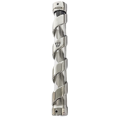 Metal Mezuzah 20Cm - Perspex {Judaica-Home-Mezuzah Holder} Manchester Judaica