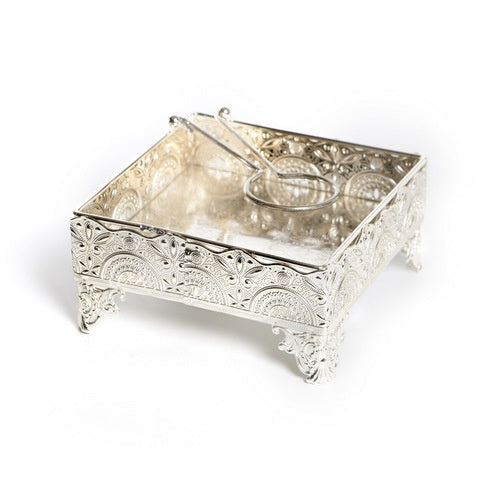 Napkin Holder - Silver {Judaica-Tabletop-Napkin Holder} Manchester Judaica