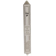 Plastic Mezuzah 15Cm - White & Silver {Judaica-Home-Mezuzah Holder} Manchester Judaica