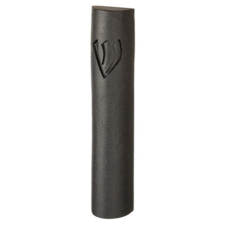 Polyresin Mezuzah 15 Cm - Stone Like - Black {Judaica-Home-Mezuzah Holder} Manchester Judaica
