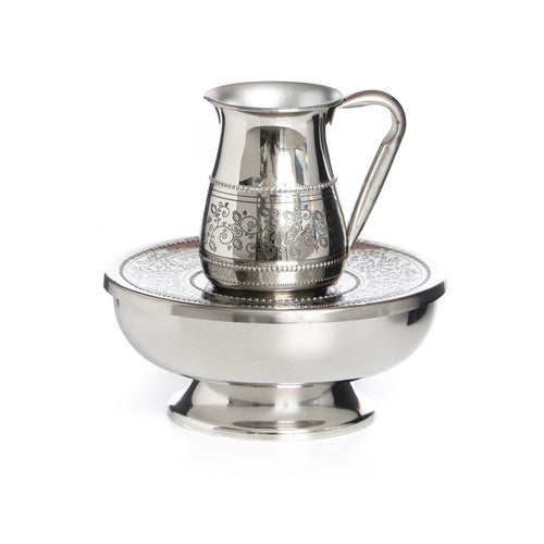 Stainless Steel Mayim Acharonim {Judaica-Tabletop-Mayim Achronim} Manchester Judaica