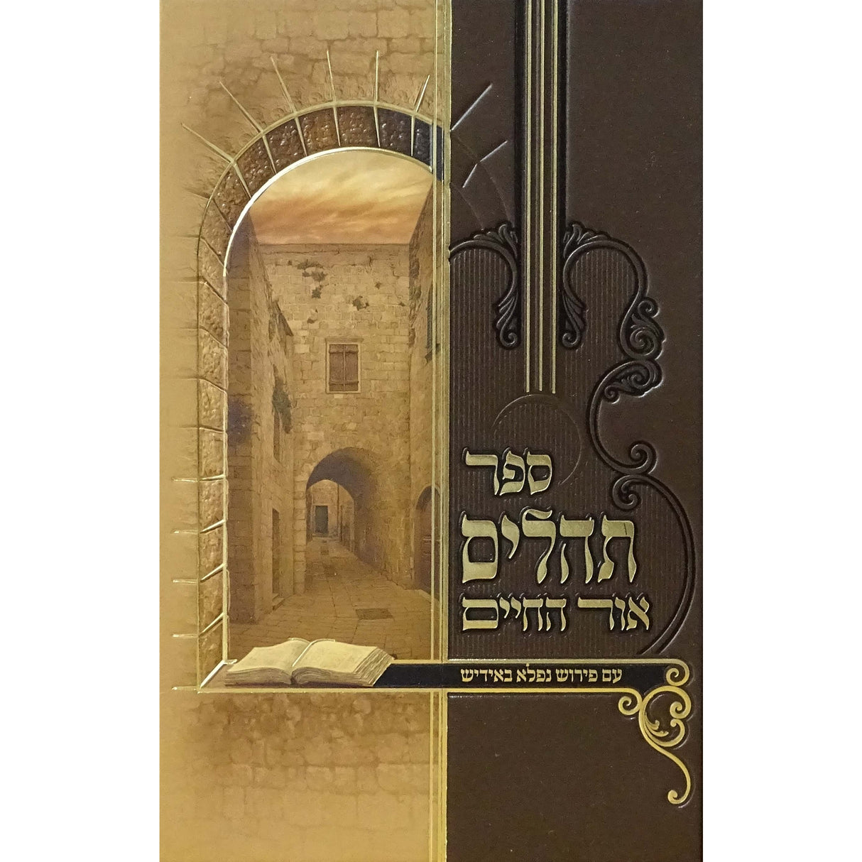 תהלים אור החיים עם פירוש נפלא באידיש {ספרים-תפילות-תהלים} Manchester Judaica