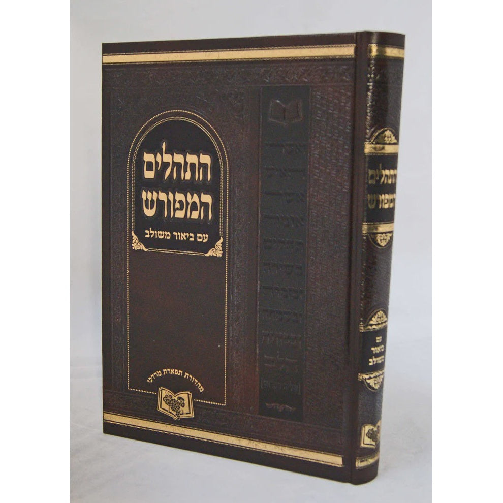 תהלים המפורש ע"ב משולב בלי מבוא 25 ס"מ {ספרים-תפילות-תהלים} Manchester Judaica