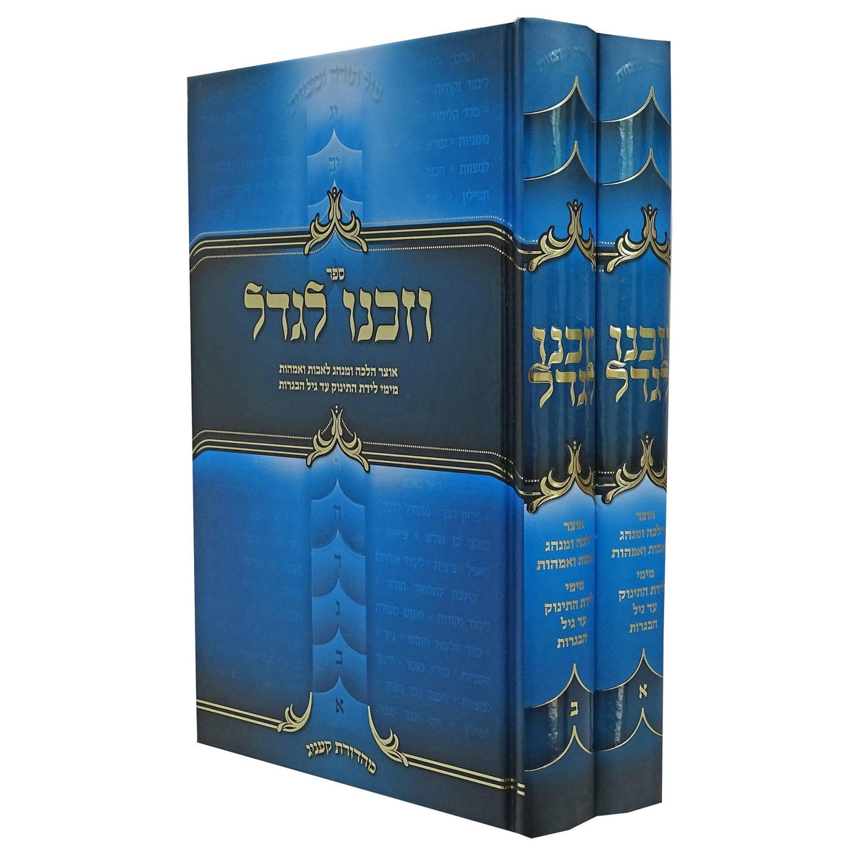 וזכנו לגדל ב' כרכים - אוצר הלכות ומנהגי ישראל לגידול הבנים {ספרים-נושאים-חינוך} Manchester Judaica