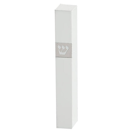 Wood Mezuzah 15Cm - White {Judaica-Home-Mezuzah Holder} Manchester Judaica