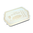 Mirror Tray With Decorations Gold - 30*43cm