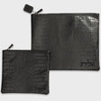 Black Leatherette Tallit - Tefillin Set 39*31 cm with Embroidery {Judaica-Tallis Tefilin Bags-Size 5} Manchester Judaica