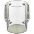 Clear Washing Cup 13 cm - SILVER Handles