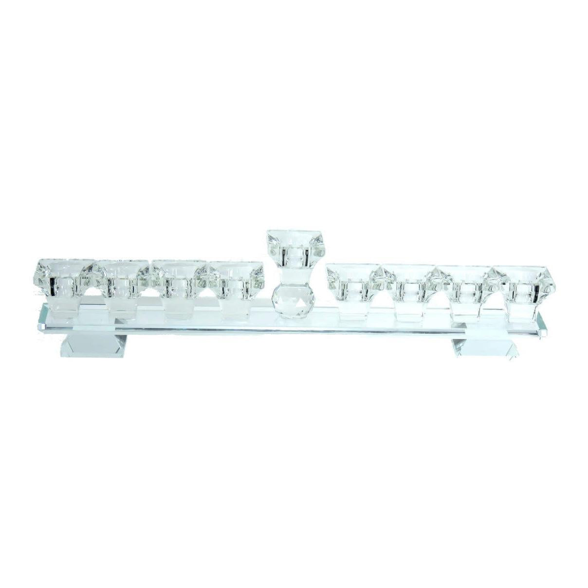 Crystal Strip Menorah {Holiday-Chanukah-Menorah} Manchester Judaica