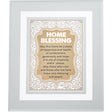 Framed Blessing with Metal Plaque 23*28 cm {Judaica-Blessing-Birchas Habayis Blessing} Manchester Judaica