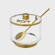 Honey Dish with Base - Gold {Holiday-Rosh Hashanah-Honey Dishes} Manchester Judaica