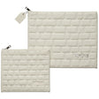 Leatherette Tallis - Tefillin Set 36*29 cm with Embossed Logo - White {Judaica-Tallis Tefilin Bags-Size 5} Manchester Judaica