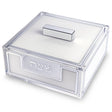 Lucite Matzah Box 22*26 cm - Silver {Holiday-Pesach-Matzah Box} Manchester Judaica