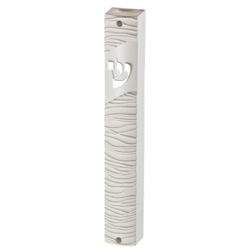 Plastic Mezuza 15 cm White {Judaica-Home-Mezuzah Holder} Manchester Judaica