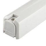 Plastic Mezuzah 12cm - White With Silver Shin {Judaica-Home-Mezuzah Holder} Manchester Judaica