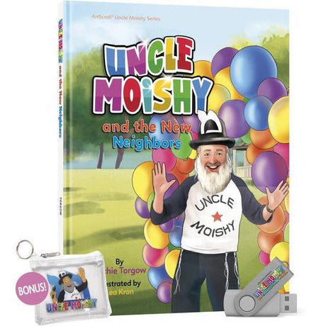 Uncle Moishy and the New Neighbors + USB Kit {Books-Kids-Books for Children} Manchester Judaica