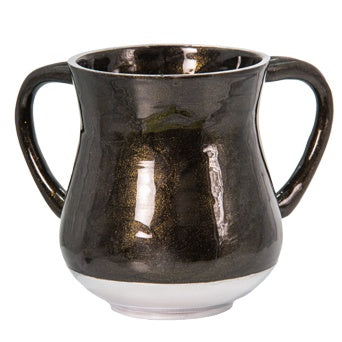 Aluminium Washing Cup - Black Judaica-Home-Washing Cup 444025 Manchester Judaica