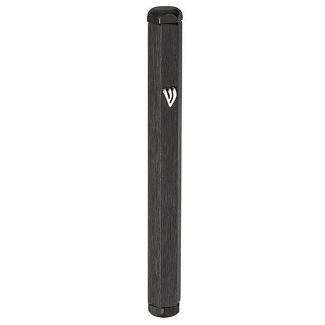 Aluminum Mezuzah 15cm - Black 23518 Judaica-Home-Mezuzah Holder 23518 Manchester Judaica