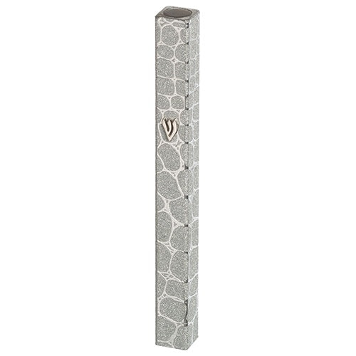 Aluminum Mezuzah 15cm - Bubbles Judaica-Home-Mezuzah Holder 23410 Manchester Judaica