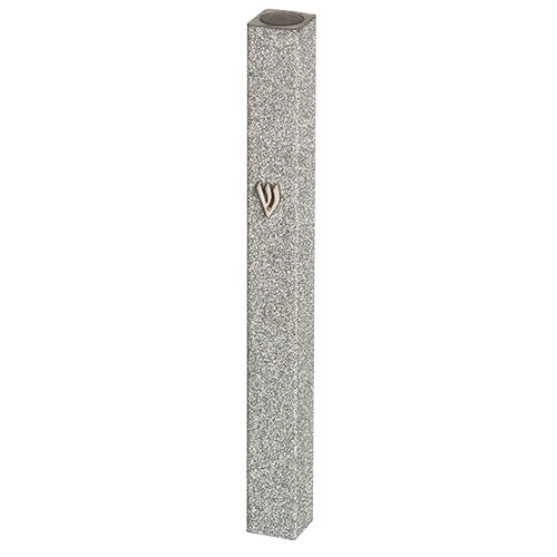 Aluminum Mezuzah 15cm - Glitter Judaica-Home-Mezuzah Holder 23414 Manchester Judaica