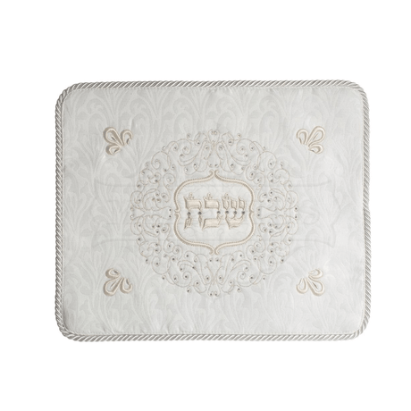 Challah Cover 230 M - White Judaica-Tabletop-Challah Cover 1847W Manchester Judaica