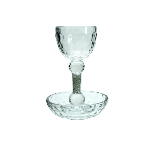 Crystal Becher 8874W {Judaica-Tabletop-Kiddush Cup} Manchester Judaica