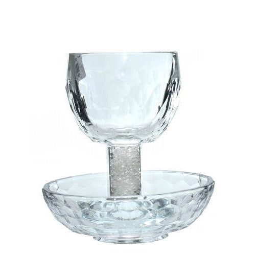 Crystal Becher (Chazon Ish) Judaica-Tabletop-Kiddush Cup 241 Manchester Judaica