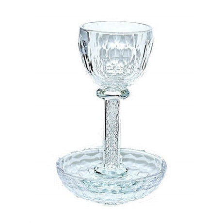 Crystal Becher Judaica-Tabletop-Kiddush Cup 12148 Manchester Judaica