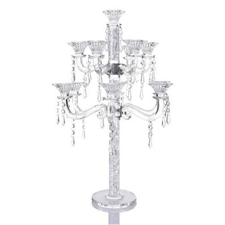 Crystal Candalabra 11 branch Judaica-Lecht-Candlesticks, Candelabra 12161 Manchester Judaica