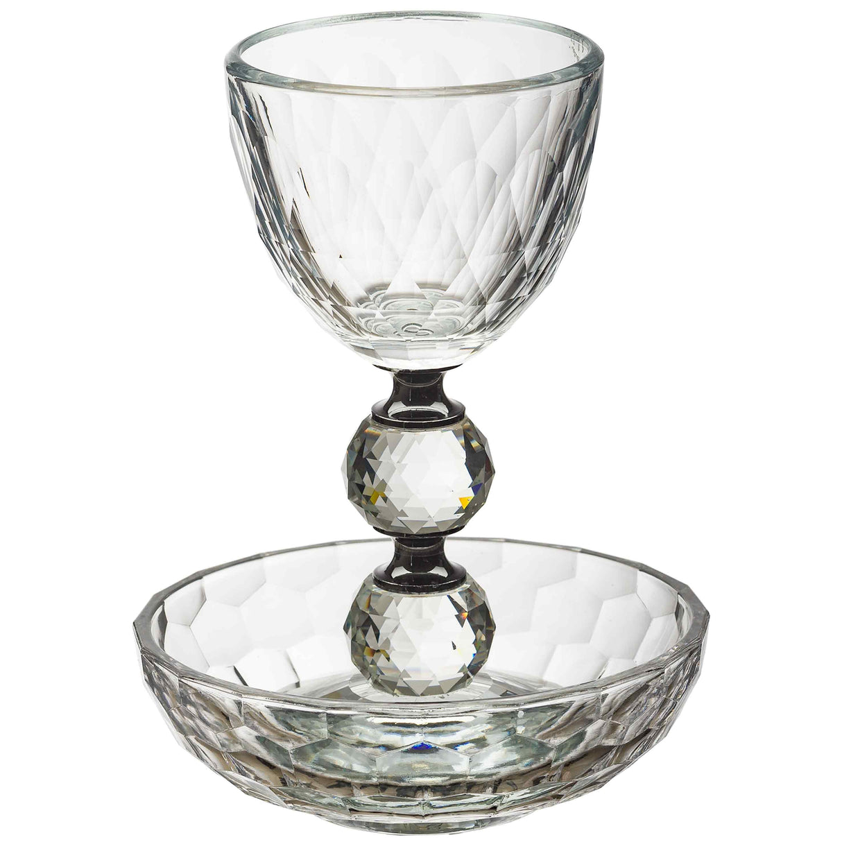 Crystal Kiddush Cup 14.5cm 160ml Judaica-Tabletop-Kiddush Cup 449268 Manchester Judaica