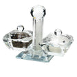 crystal salt cellar + lid Judaica-Tabletop-Salt Holder 381 Manchester Judaica