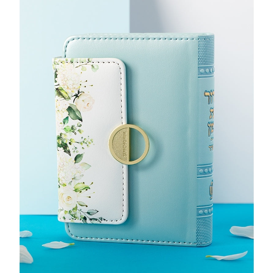 Floral Siddur Mint Green - Sefard ספרים-תפילות-סדור ותהלים 8818212 Manchester Judaica