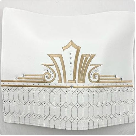 Leather Challah Cover 102 S Judaica-Tabletop-Challah Cover 254102 Manchester Judaica