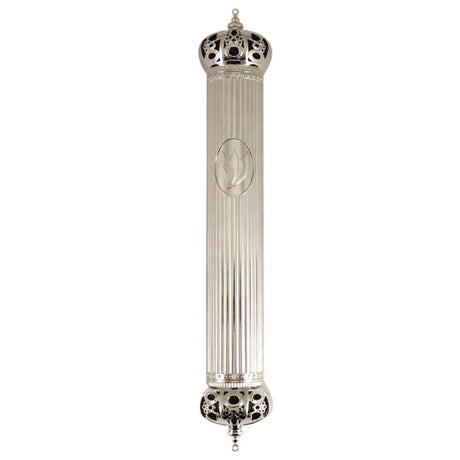 Metal Mezuzah 20cm - Crown Judaica-Home-Mezuzah Holder 420934 Manchester Judaica