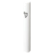 Plastic Mezuzah 12 Cm - White With Silver Shin {Judaica-Home-Mezuzah Holder} Manchester Judaica