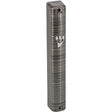 Plastic Mezuzah 15Cm - 3D Metallic Gray Striped Design {Judaica-Home-Mezuzah Holder} Manchester Judaica