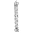 Plastic Mezuzah 15cm - Crown And Diamond - Transparent Judaica-Home-Mezuzah Holder 423090 Manchester Judaica