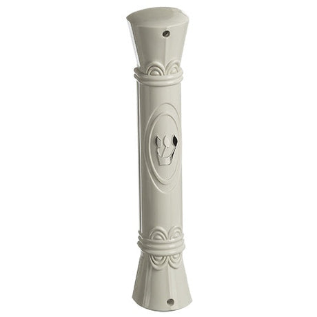 Plastic Mezuzah 15cm - Decorations - White Judaica-Home-Mezuzah Holder 423364 Manchester Judaica