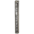 Plastic Mezuzah 20cm - Transparent With silver Plaque Judaica-Home-Mezuzah Holder 23619 Manchester Judaica