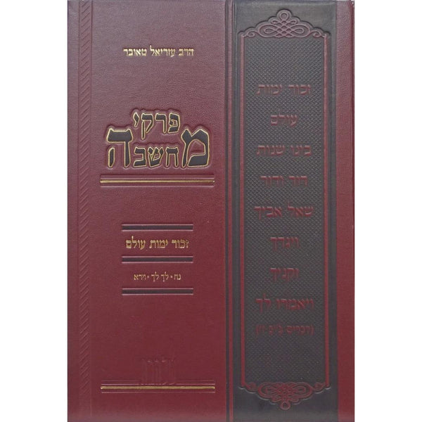 פרקי המחשבה זכור ימות עולם נח לך לך וירא {ספרים-מחשבה-ספרי דרוש} Manchester Judaica